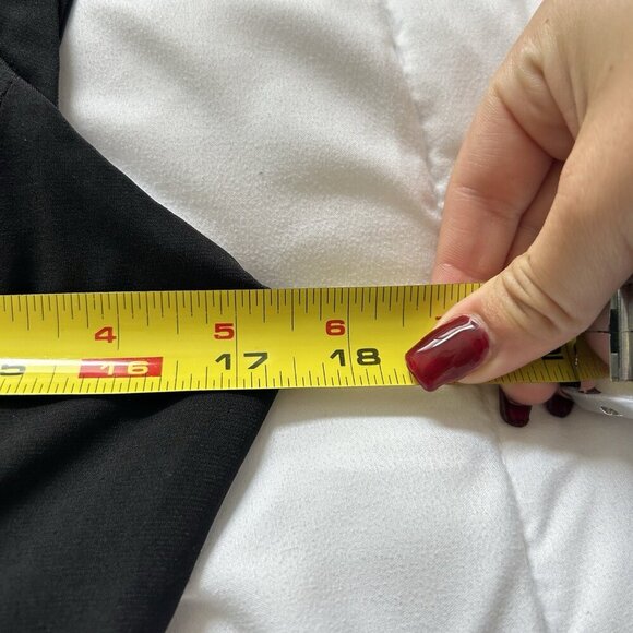 Cache Dress Womens 10 Black White Contrast Midi Sheath Sleeveless Business Y2K - Picture 3 of 9